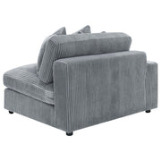 Blaine Upholstered Reversible Chaise Sectional Sofa Fog - 509900
