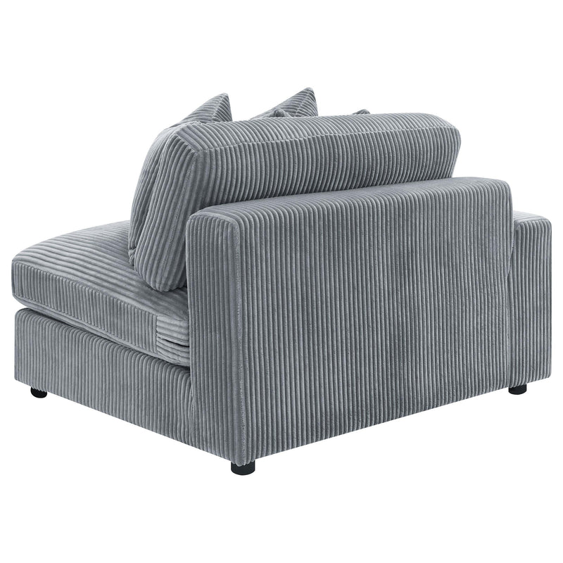 Blaine Upholstered Reversible Chaise Sectional Sofa Fog - 509900