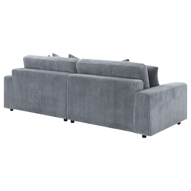 Blaine Upholstered Reversible Chaise Sectional Sofa Fog - 509900