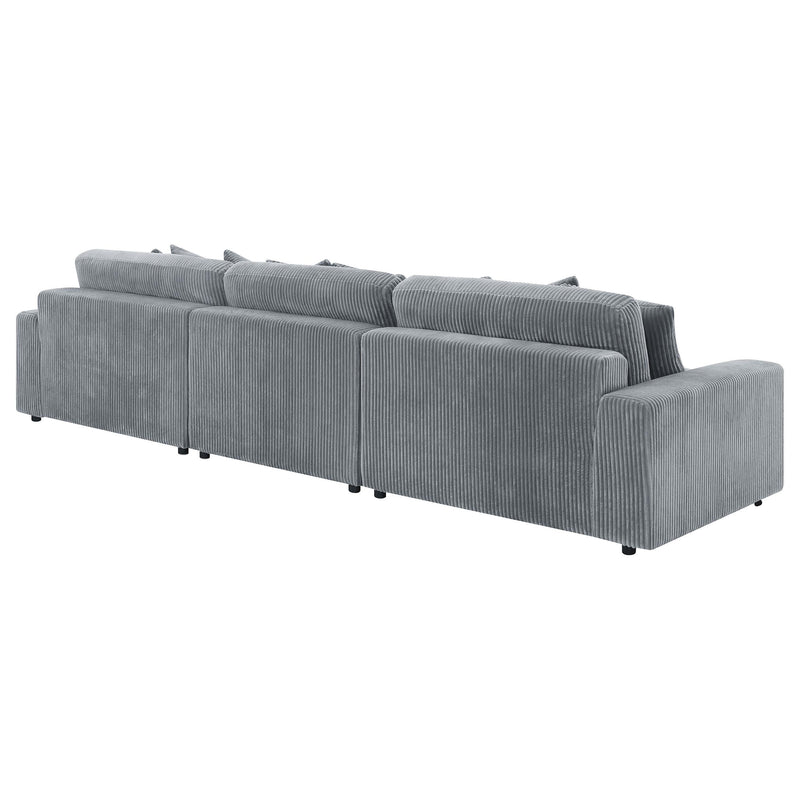Blaine Upholstered Reversible Chaise Sectional Sofa Fog - 509900-SET