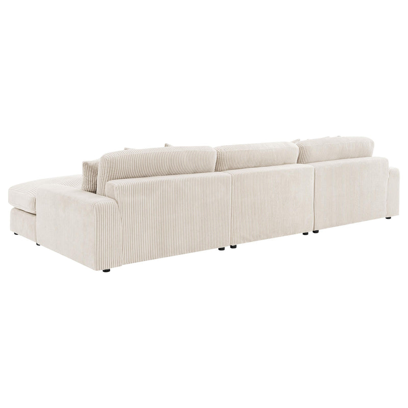 Blaine Upholstered Reversible Chaise Sectional Sofa Sand - 509899-SET