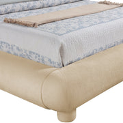 Blair Chenille Fabric Upholstered Full Bed in Beige - B1235Beige-F