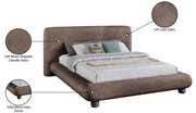 Blair Chenille Fabric Upholstered Full Bed in Brown - B1235Brown-F