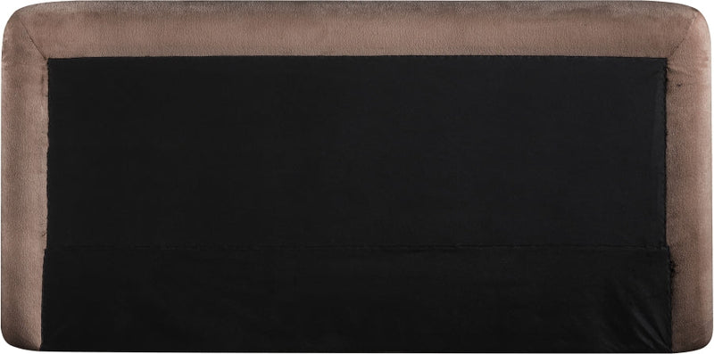 Blair Chenille Fabric Upholstered Full Bed in Brown - B1235Brown-F