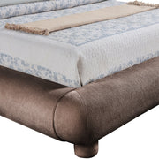 Blair Chenille Fabric Upholstered Full Bed in Brown - B1235Brown-F