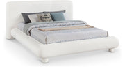 Blair Chenille Fabric Upholstered Full Bed in Cream - B1235Cream-F