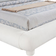 Blair Chenille Fabric Upholstered Full Bed in Cream - B1235Cream-F