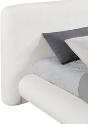 Blair Chenille Fabric Upholstered Full Bed in Cream - B1235Cream-F
