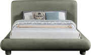 Blair Chenille Fabric Upholstered Full Bed in Green - B1235Green-F