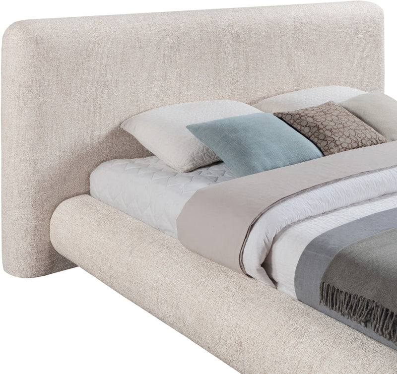 Blair Fabric Upholstered Full Bed in Beige - B1234Beige-F