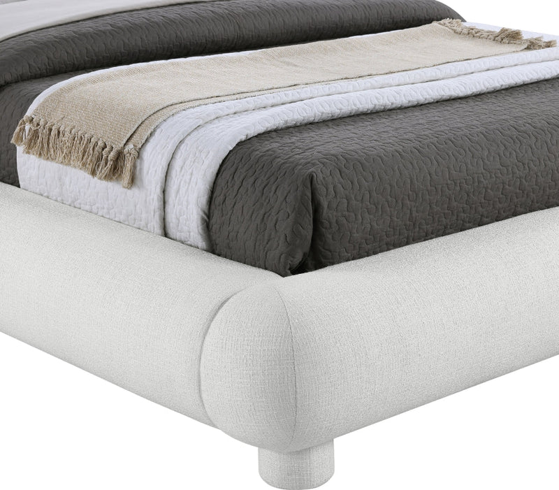 Blair Fabric Upholstered Full Bed in Cream - B1234Cream-F