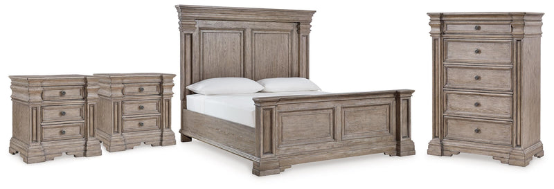 Blairhurst King Panel Bed, Chest and 2 Nightstands - B916B14