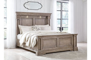 Blairhurst Light Grayish Brown Queen Panel Bed - Gate FurnitureQueen Bed