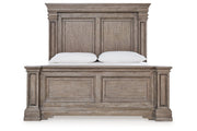 Blairhurst Light Grayish Brown Queen Panel Bed - Gate FurnitureQueen Bed