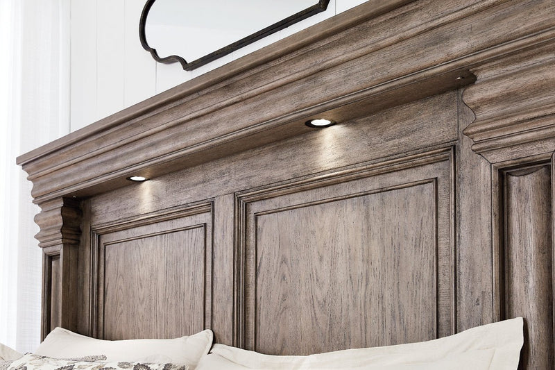 Blairhurst Light Grayish Brown Queen Panel Bed - Gate FurnitureQueen Bed