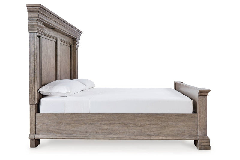Blairhurst Light Grayish Brown Queen Panel Bed - Gate FurnitureQueen Bed