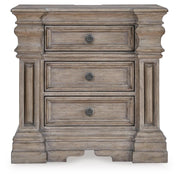 Blairhurst Queen Panel Bed and 2 Nightstands in Light Grayish Brown - PKG016990