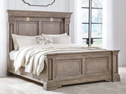 Blairhurst Queen Panel Bed with Dresser and Nightstand in Light Grayish Brown from Ashley - Luna Furniture