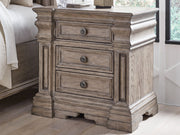 Blairhurst Queen Panel Bed with Dresser and Nightstand in Light Grayish Brown from Ashley - Luna Furniture