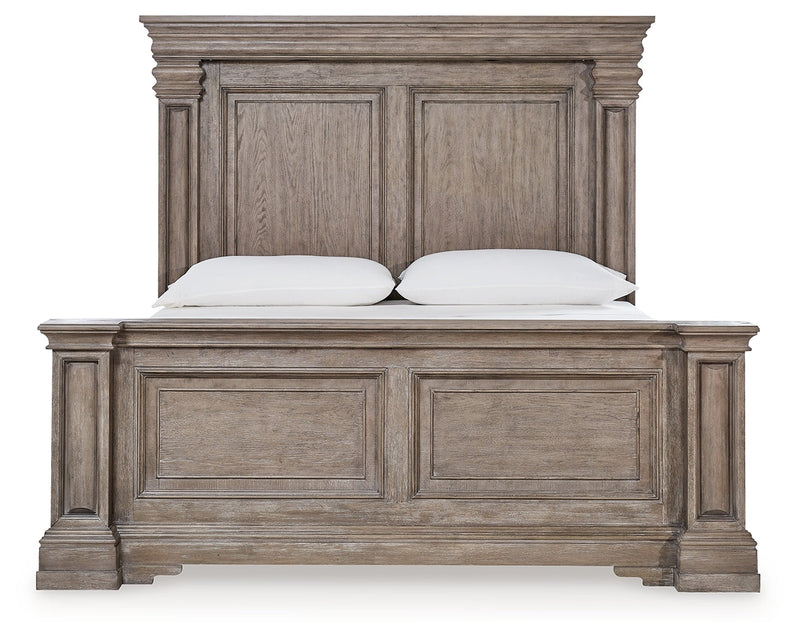 Blairhurst Queen Panel Bed with Dresser and Nightstand in Light Grayish Brown from Ashley - Luna Furniture