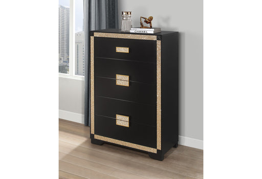 Blake Black/Gold Chest - Gate FurnitureChest
