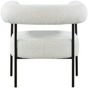 Blake Boucle Fabric Upholstered Accent Chair in Cream - 527Cream