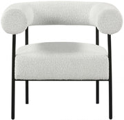 Blake Boucle Fabric Upholstered Accent Chair in Cream - 527Cream