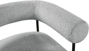 Blake Boucle Fabric Upholstered Accent Chair in Grey - 527Grey