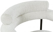 Blake Boucle Fabric Upholstered Dining Chair in Cream, Set of 2 - 879Cream-C