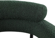 Blake Boucle Fabric Upholstered Dining Chair in Green, Set of 2 - 879Green-C