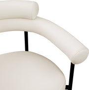 Blake Vegan Leather Upholstered Dining Chair in Cream, Set of 2 - 847Cream-C