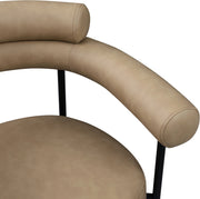 Blake Vegan Leather Upholstered Dining Chair in Natural, Set of 2 - 847Tan-C