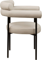 Blake Vegan Leather Upholstered Dining Chair in Taupe, Set of 2 - 847Taupe-C