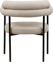 Blake Vegan Leather Upholstered Dining Chair in Taupe, Set of 2 - 847Taupe-C