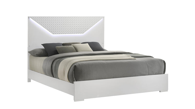 Blanca King Bed in White - Blanca King Bed in White