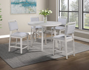 Blanche Gray Round Counter Height Dining Set - Gate FurnitureCounter Height Set
