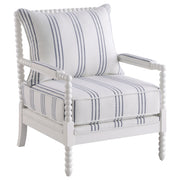 Blanchett Upholstered Bobbin Accent Chair White - 903835