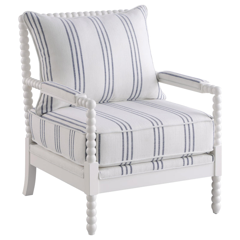 Blanchett Upholstered Bobbin Accent Chair White - 903835