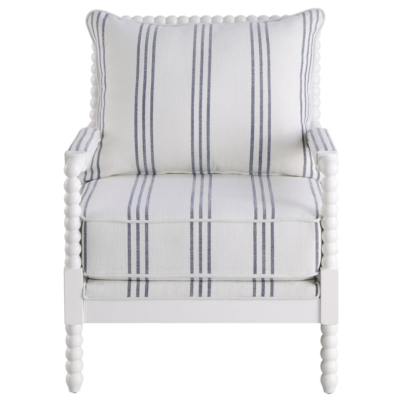 Blanchett Upholstered Bobbin Accent Chair White - 903835