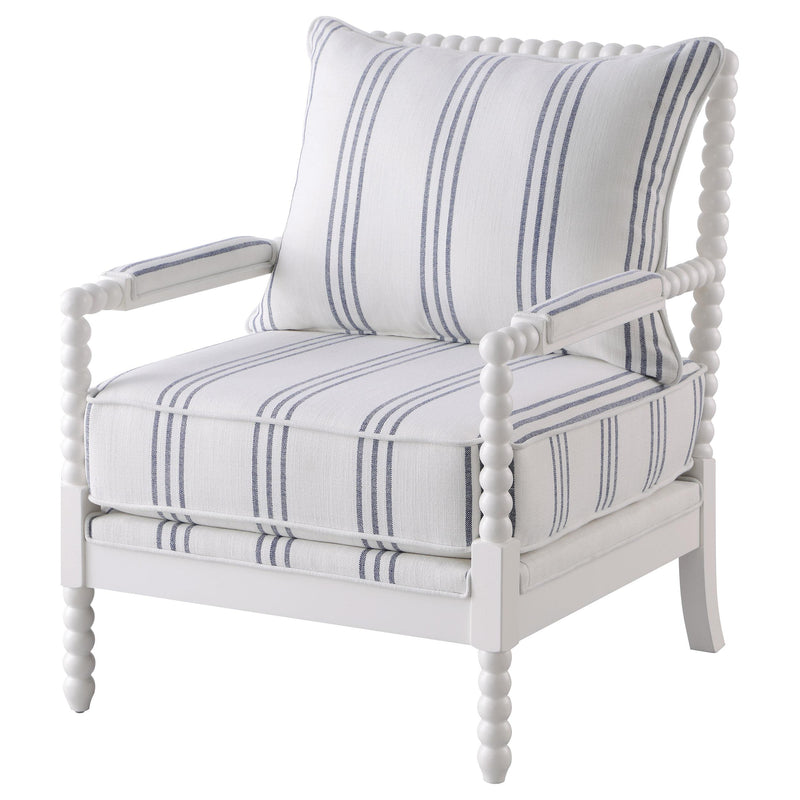 Blanchett Upholstered Bobbin Accent Chair White - 903835