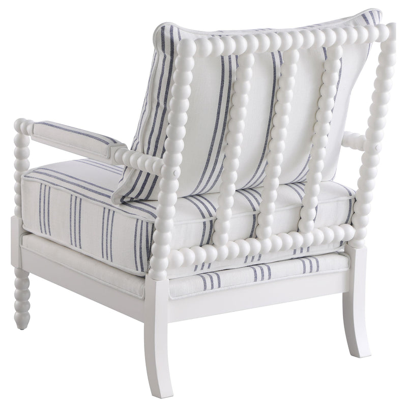 Blanchett Upholstered Bobbin Accent Chair White - 903835