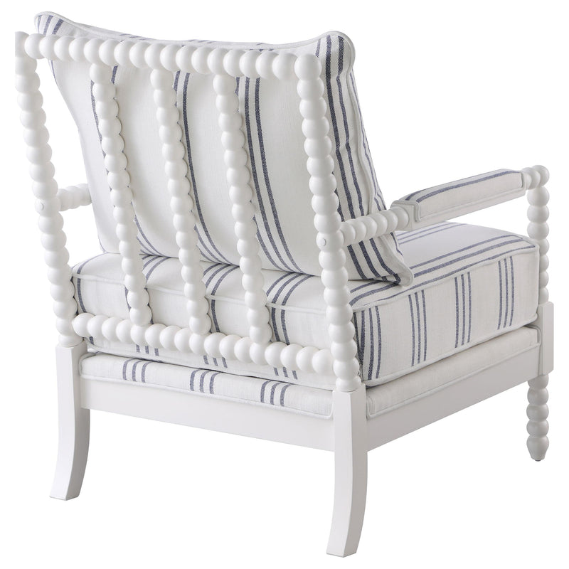 Blanchett Upholstered Bobbin Accent Chair White - 903835