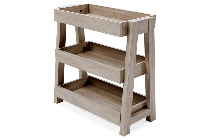Blariden Light Tan Shelf Accent Table - Gate FurnitureTable