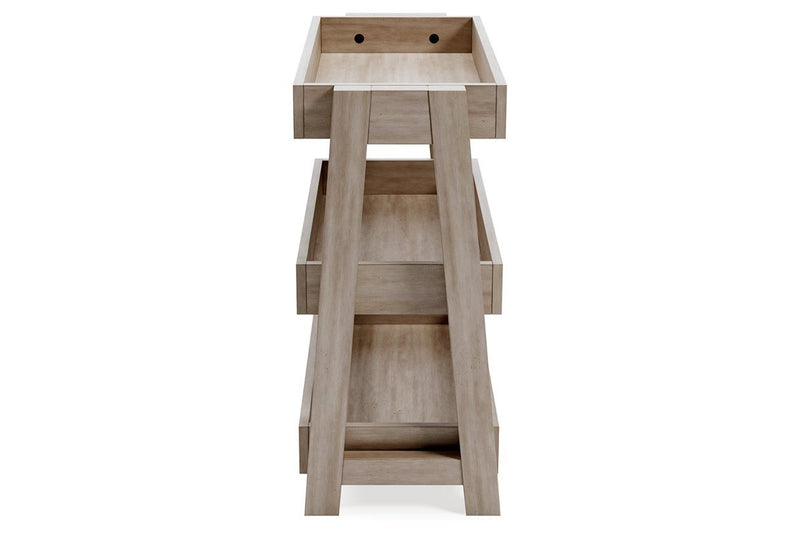 Blariden Light Tan Shelf Accent Table - Gate FurnitureTable