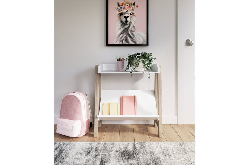 Blariden White/Tan Small Bookcase - Gate FurnitureBookcases