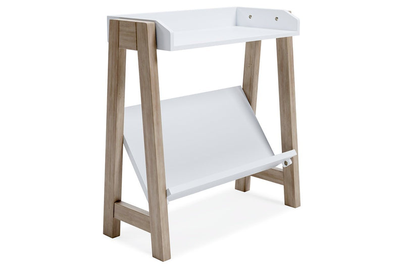Blariden White/Tan Small Bookcase - Gate FurnitureBookcases