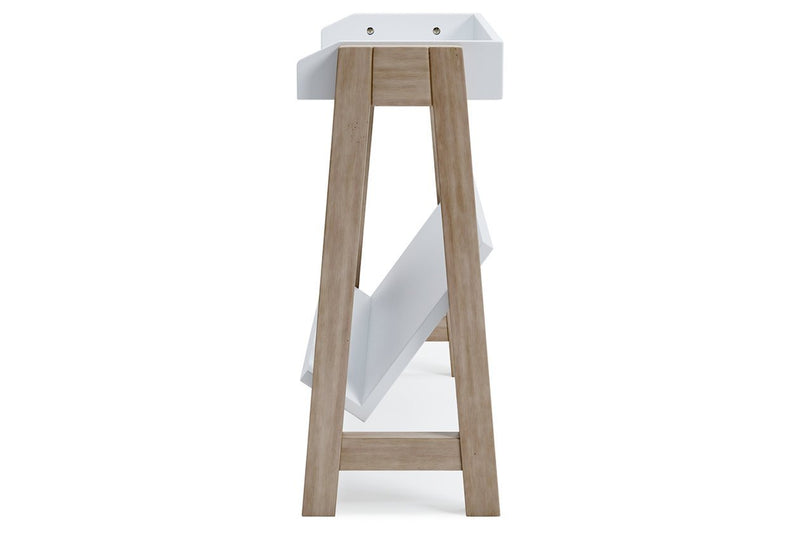 Blariden White/Tan Small Bookcase - Gate FurnitureBookcases