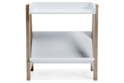 Blariden White/Tan Small Bookcase - Gate FurnitureBookcases