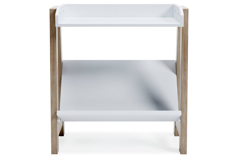 Blariden White/Tan Small Bookcase - Gate FurnitureBookcases