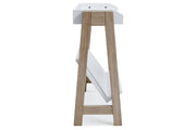 Blariden White/Tan Small Bookcase - Gate FurnitureBookcases